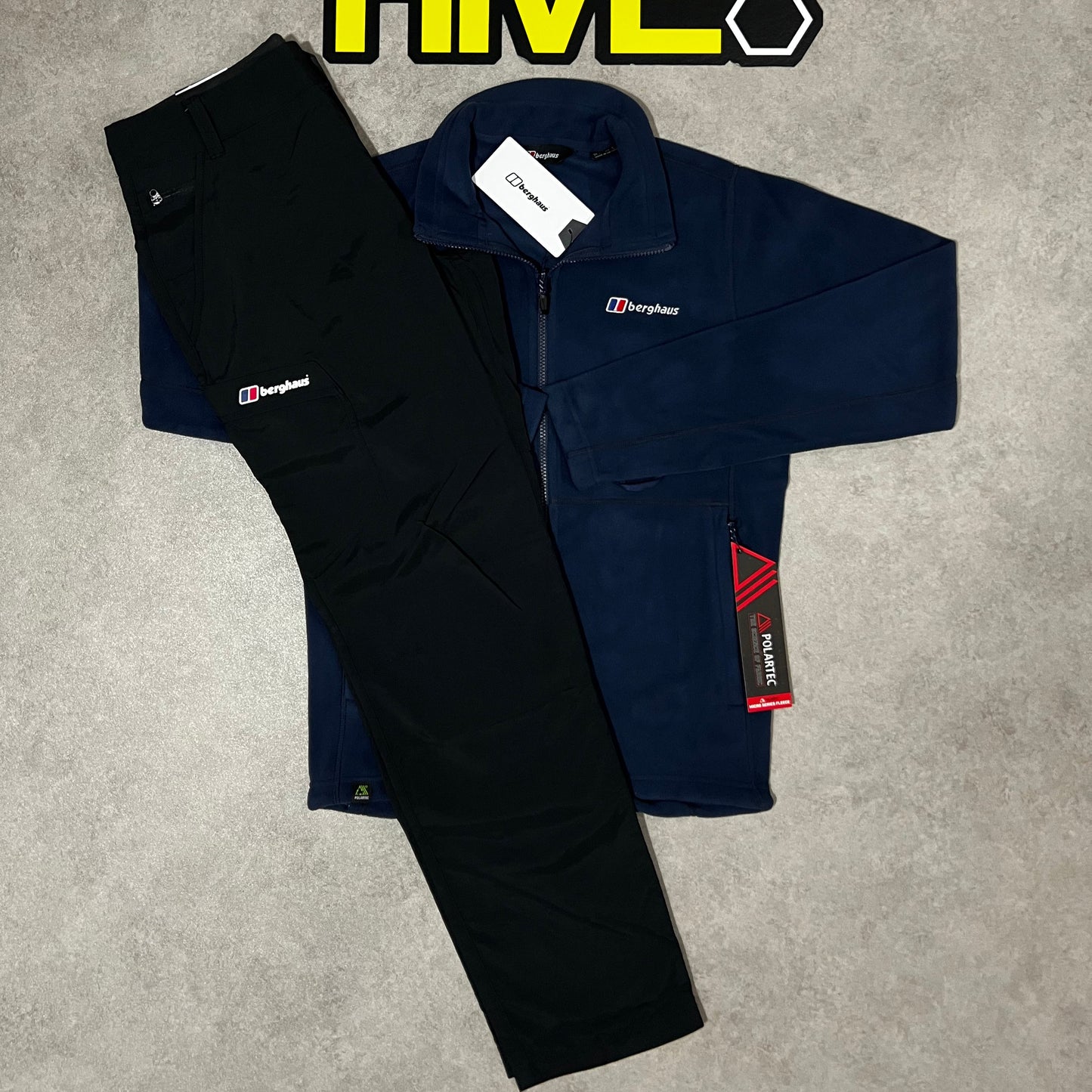 BERGHAUS INTERACTIVE FLEECE & CARGO SET - NAVY/BLACK