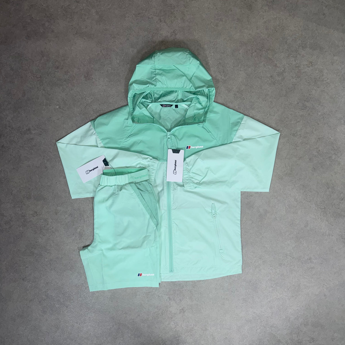Berghaus wandermore Short set juniors - Mint Green