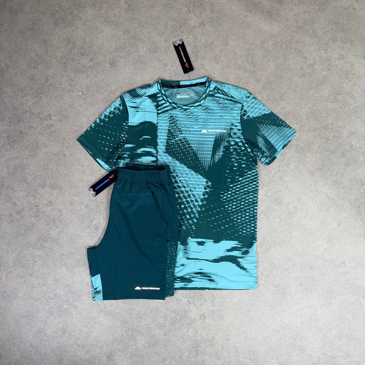 Monterrain Divide Short set - Sea Teal