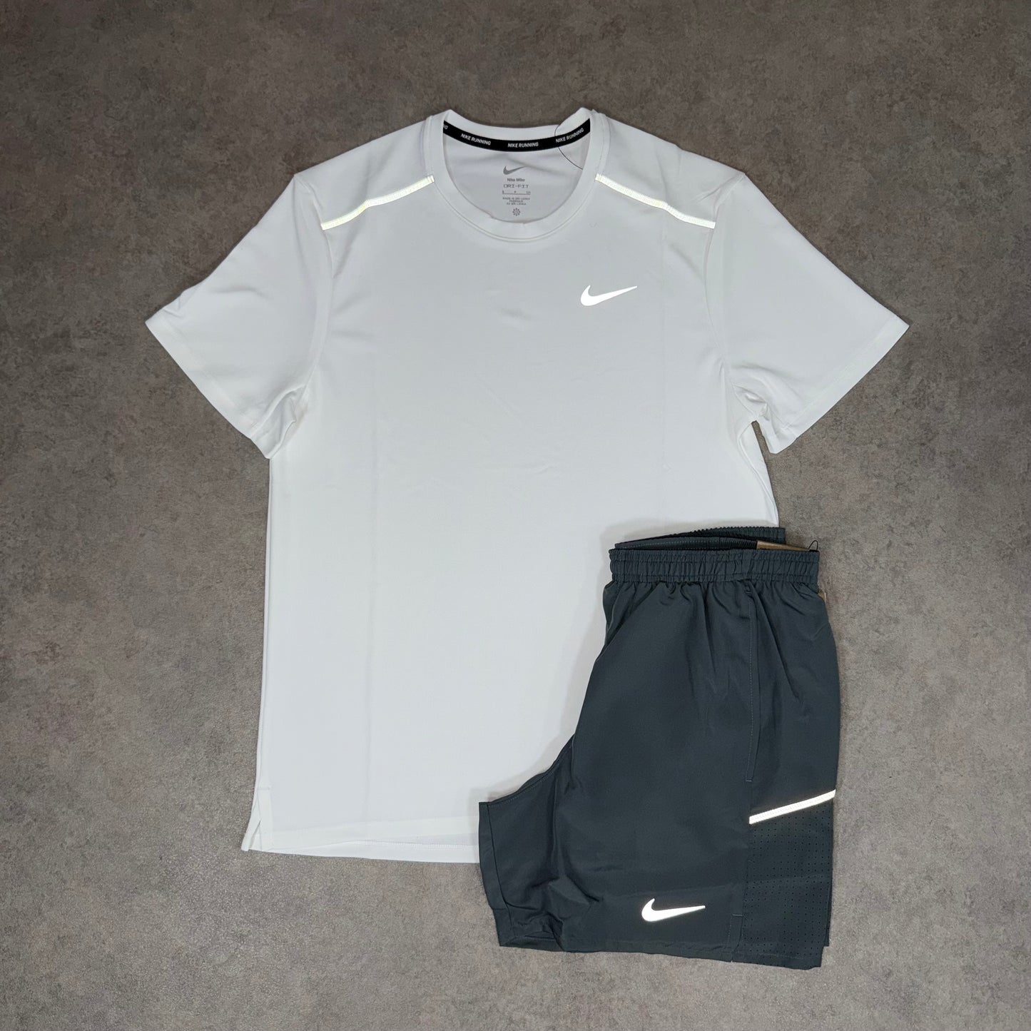 NIKE MILER 4.0 SET - WHITE/GREY