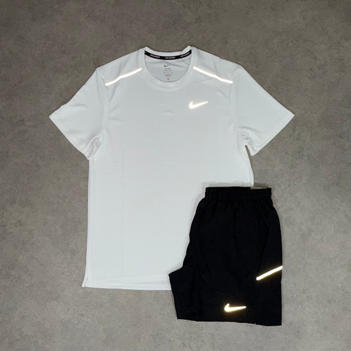 NIKE MILER 4.0 SET - WHITE/BLACK