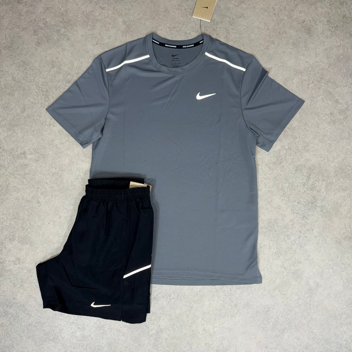 NIKE MILER 4.0 SET - GREY/BLACK