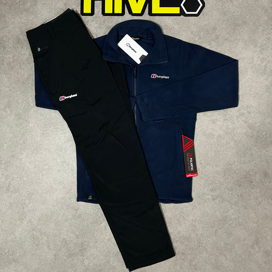 BERGHAUS INTERACTIVE FLEECE & CARGO SET - NAVY/BLACK