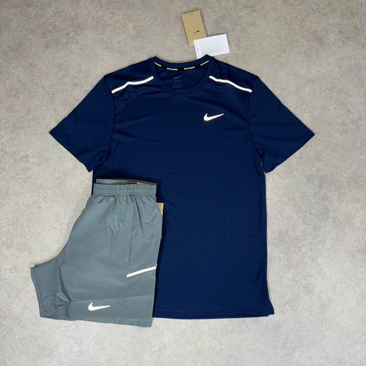 NIKE MILER 4.0 SET - NAVY/GREY