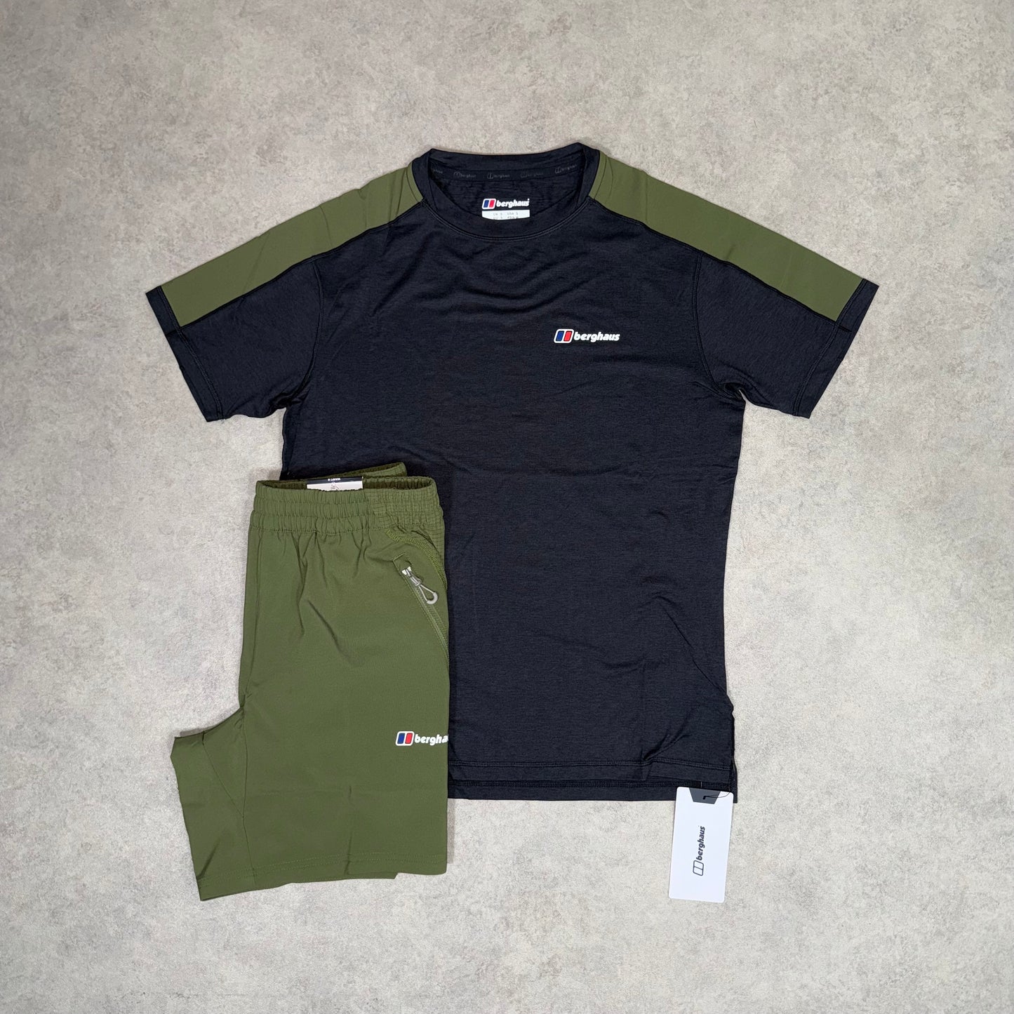 Berghaus Fardndale tech short set - Khaki/Black