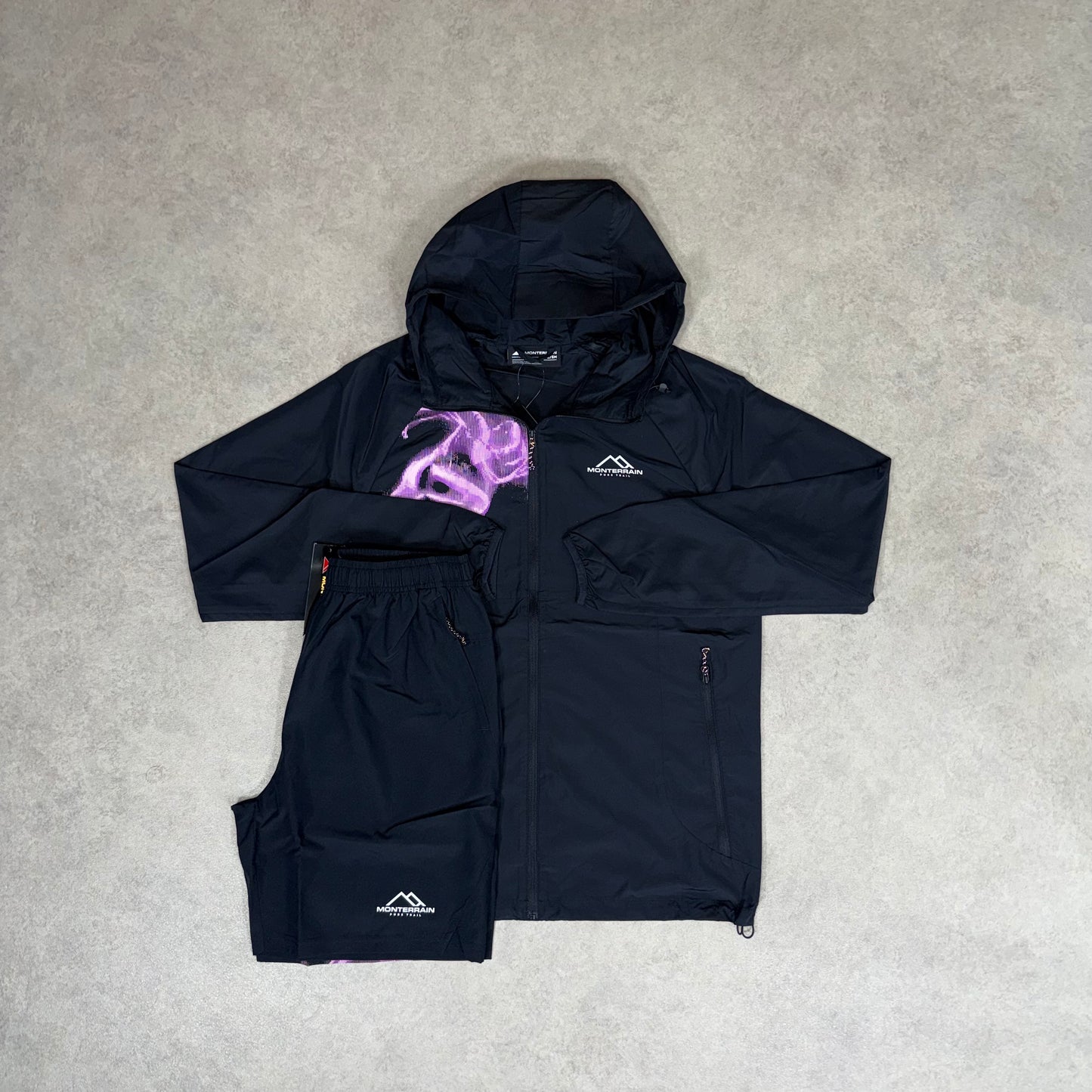 Monterrain Elevate Jacket Set - Black/Purple
