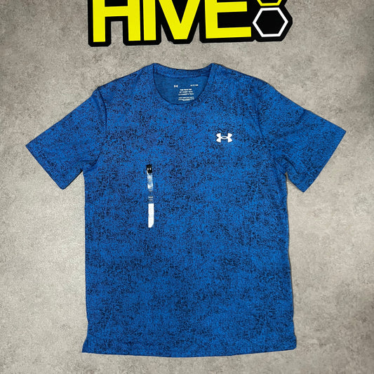 UNDER ARMOUR PIXEL TECH T SHIRT- BLUE