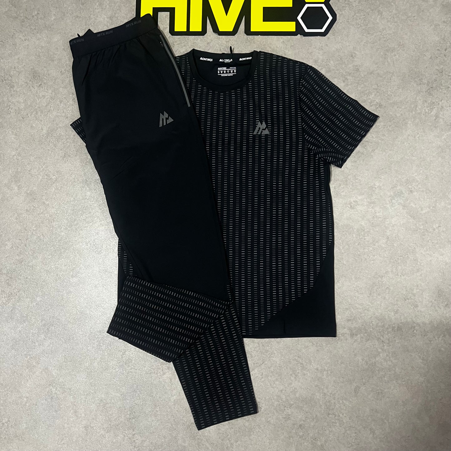 MONTIREX TEMPO RUN T-SHIRT & PANTS - BLACK