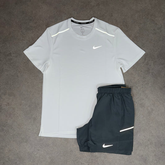 NIKE MILER 4.0 SET - WHITE/GREY