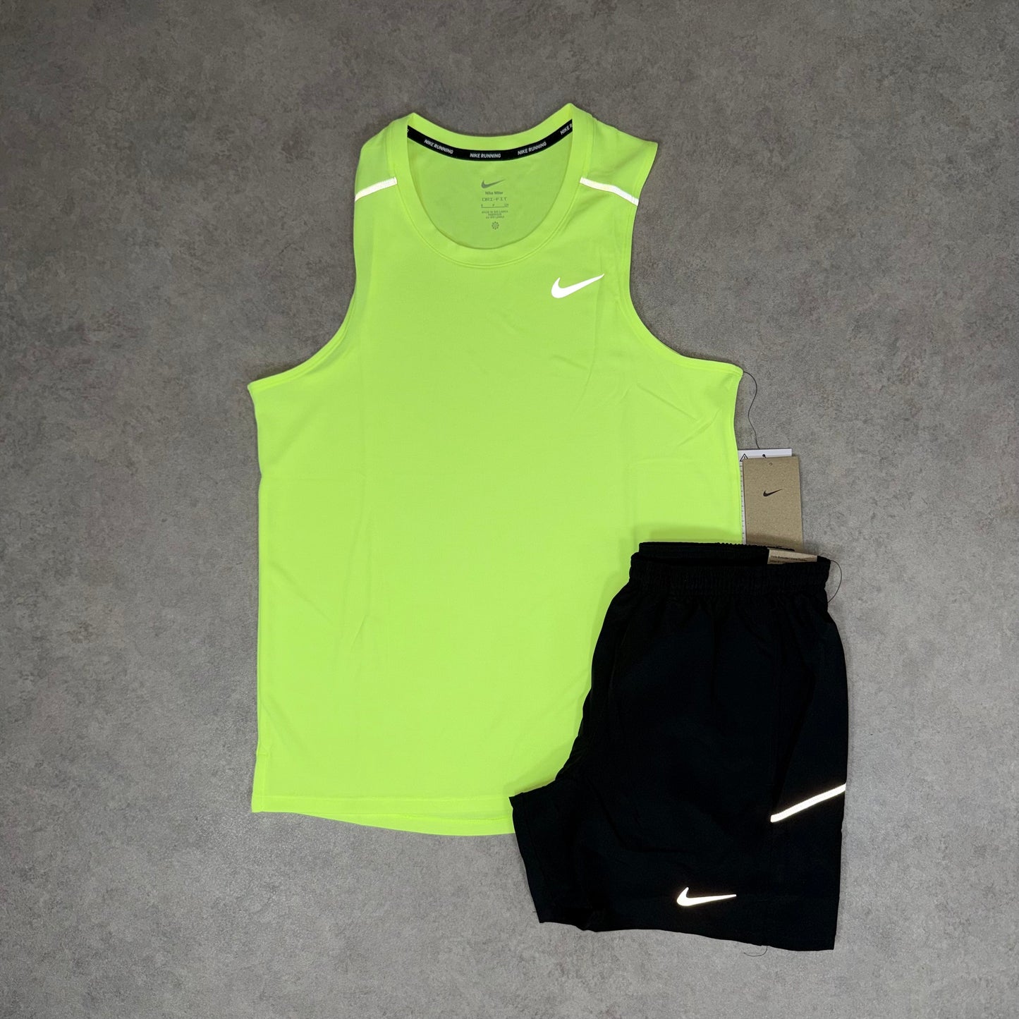 NIKE VEST SET 4.0 - VOLT/BLACK