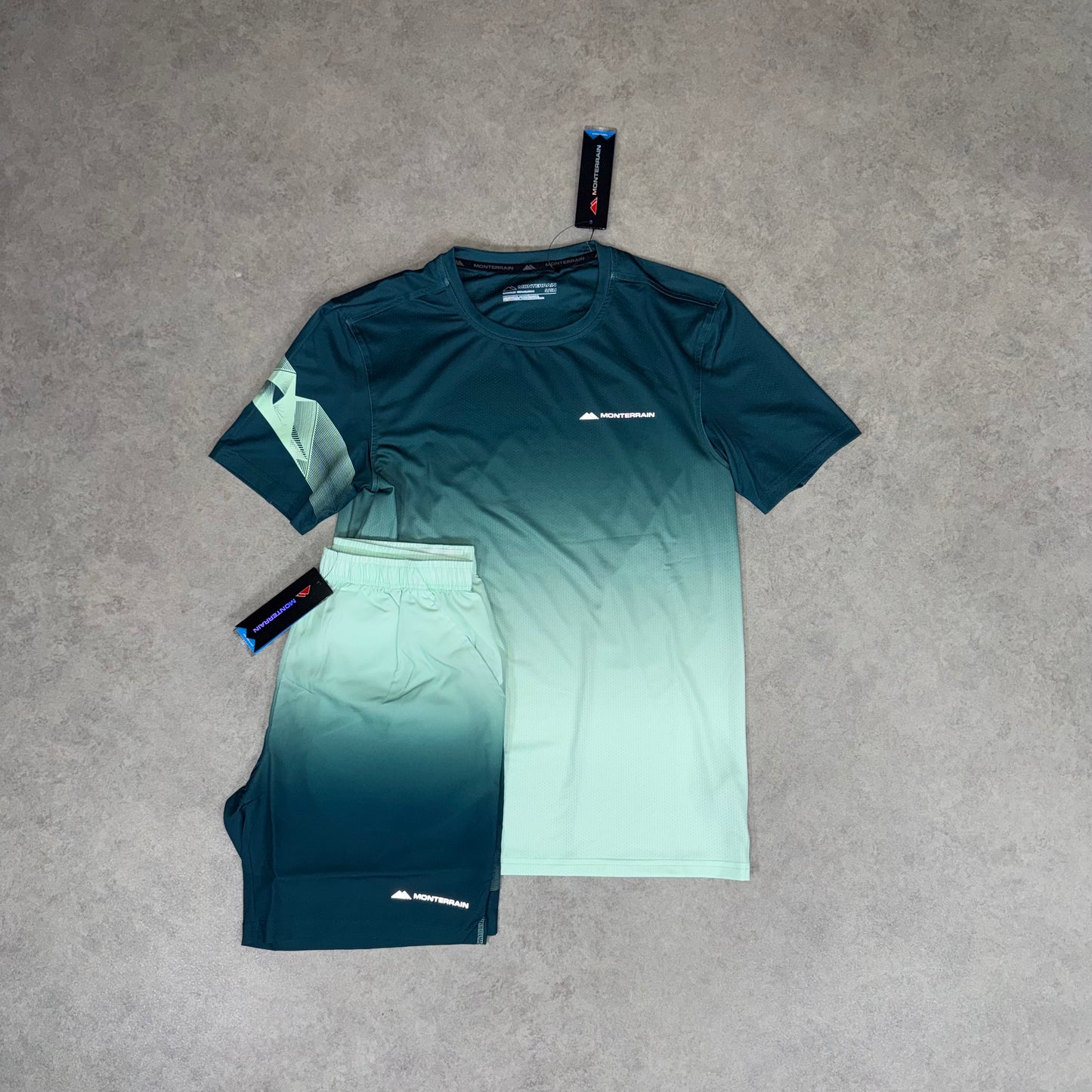 Monterrain Ombré Short set - Teal