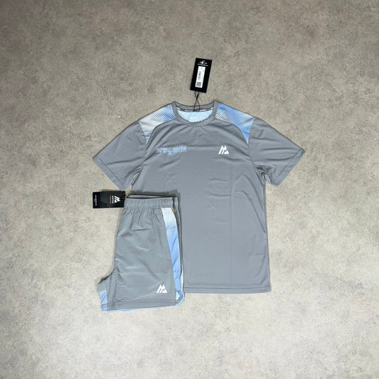MONTIREX MTX RUN DISPERSE SHORT SET - GREY/BLUE